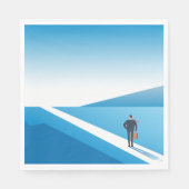 未来の道を模索する実業家 スタンダードランチョンナプキン (正面)