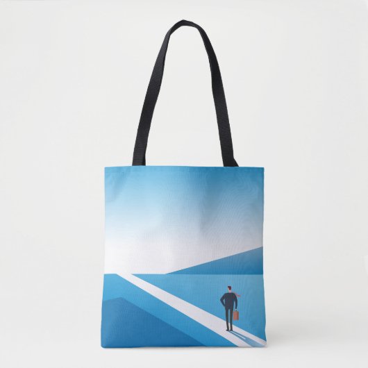 未来の道を模索する実業家 トートバッグ (正面)