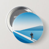 未来の道を模索する実業家 缶バッジ (正面&裏面)