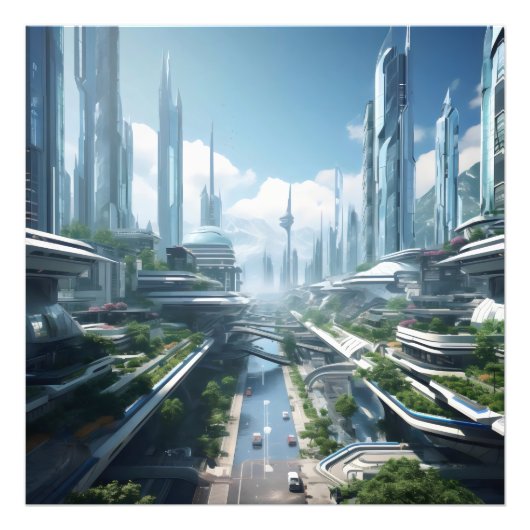 未来の都市 フォトプリント            (正面)