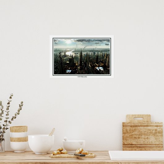 未来の都市 ポスター (キッチン)