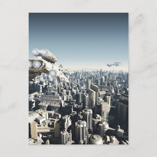 未来の都市 ポストカード (正面)