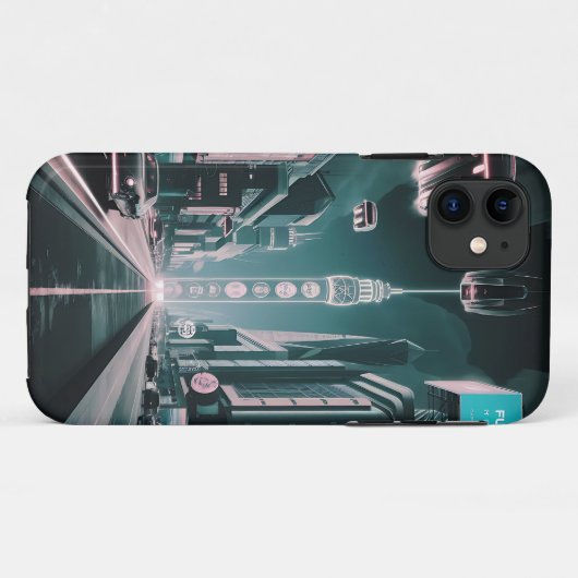 未来の都市 Case-Mate iPhoneケース (裏面(横))