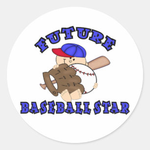 未来の野球の花形選手 ラウンドシール