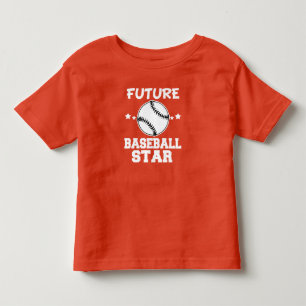 未来の野球スターの幼児の男の子シャツ トドラーTシャツ