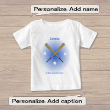 未来の野球スターカスタム文字