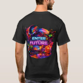 未来の銀河へ Tシャツ (裏面)