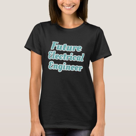 未来の電気技師 STEM 物理学 回路 Tシャツ (正面)
