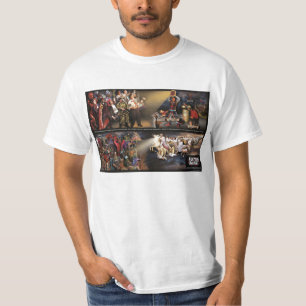 未来の震動の壁画かロゴのライトの古いワイシャツ Tシャツ