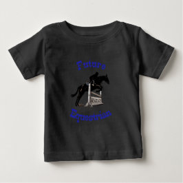 未来の馬術キッズ ベビーTシャツ