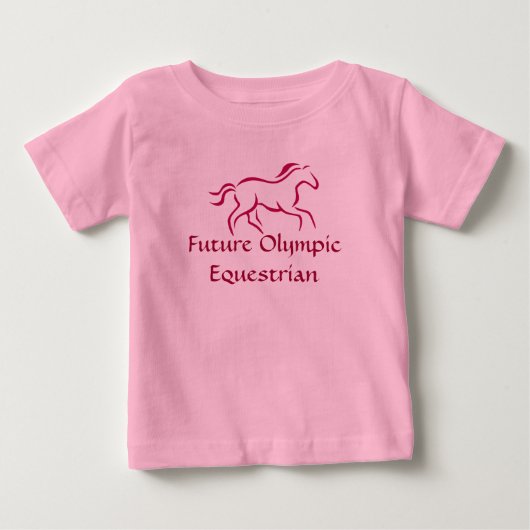 未来の騎手 ベビーTシャツ (正面)