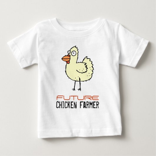 未来の鶏の農家 ベビーTシャツ (正面)