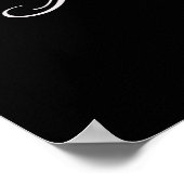 未来の黒書道のポス感動的ター ポスター (角)