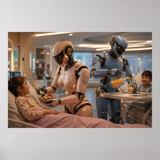 未来のAIロボット介護者 ポスター (正面)