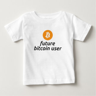 未来のBitcoinのユーザーのベビーのワイシャツ ベビーTシャツ