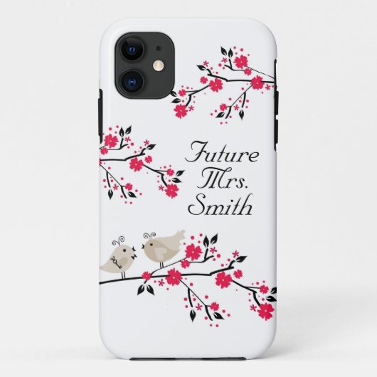 未来のBride To Be Wedding夫人の鳥 Case-Mate iPhoneケース (裏面)