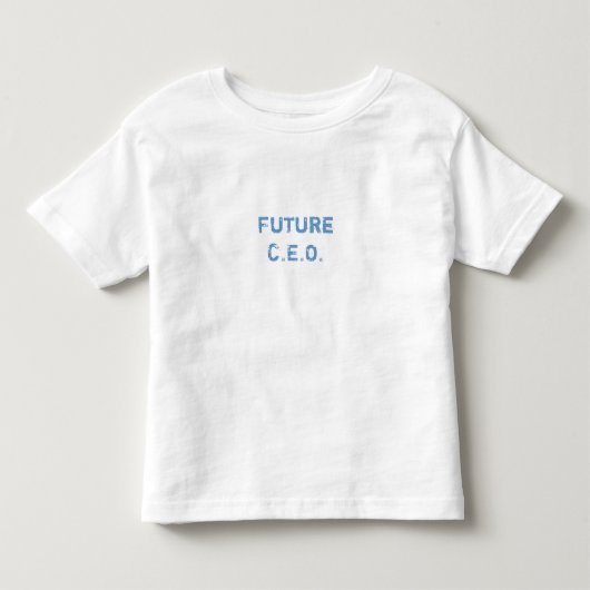 未来のC.E.O.はカスタマイズTシャツを-からかいます トドラーTシャツ (正面)