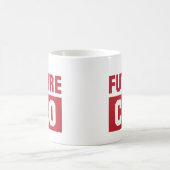 未来のCEOの経営最高責任者のビジネスマン コーヒーマグカップ (中央)