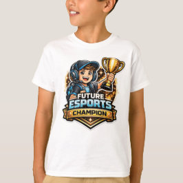 未来のeスポーツチャンピオン ゲーマー バックトゥスクール tシャツ