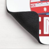 未来のEMT救急医療隊員救急車 マウスパッド (コーナー)