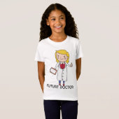 未来のGirl博士の金髪 Tシャツ (正面フル)