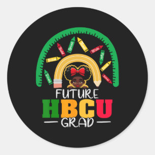 未来のHbcuグラッドブラックガール卒業Hbcu 2 ラウンドシール