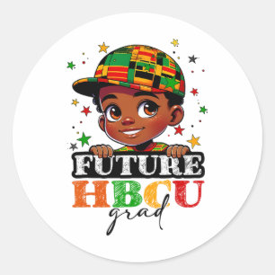 未来のHbcuグラッドブラックヒストリーボーイズキッズ卒業 ラウンドシール