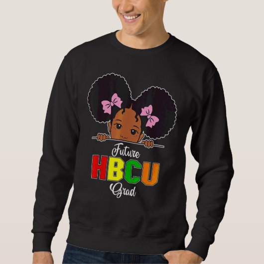 未来のHbcuグラードガール卒業の歴史的な空白 スウェットシャツ (正面)