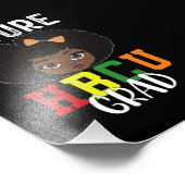 未来のHBCUグラードガール卒業ブラックカレッジ フォトプリント            (角)