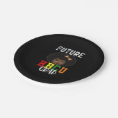 未来のHBCUグラードガール卒業ブラックカレッジ ペーパープレート (アングル)