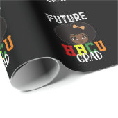 未来のHBCUグラードガール卒業ブラックカレッジ ラッピングペーパー (ロールコーナー)