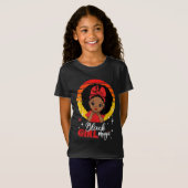 未来のHBCUグラードガール卒業歴史的なブラック Tシャツ (正面フル)