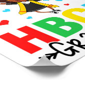 未来のHBCU卒業生女子 卒業 HBCU 未来の大学生 ポスター (角)