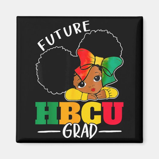 未来のHBCU卒業生 歴史 黒人女性 卒業式 HBCU マグネット (正面)