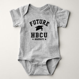 未来のHBCU卒業黒人アフリカ人学生 ベビーボディスーツ