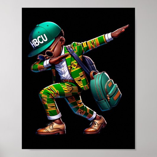 未来のHbcu Grad 100日の学校の黒史 ポスター (正面)