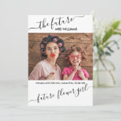 未来のMrs.からのフラワガール提案写真 招待状 (スタンド正面)