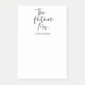 「未来のMrs.とあなたの名前」モダン ビューティー ギフト ポストイット (正面)