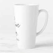 未来のMrs.とあなたの名前 | 現代の美しさのギフト カフェラテマグ (右)