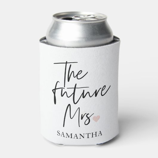 未来のMrs.とあなたの名前 | 現代の美しさのギフト 缶クーラー (缶正面)