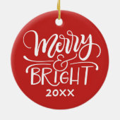 未来のMRS – クリスマスパーソナライズされた婚約 セラミックオーナメント (裏面)