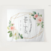 未来のMrs. ブライダルシャワーの背景 フォトブース タペストリー (正面(横))