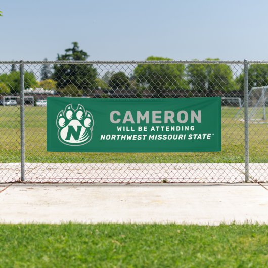 未来のNWミズーリ州州卒業 横断幕 (インサイチュ)