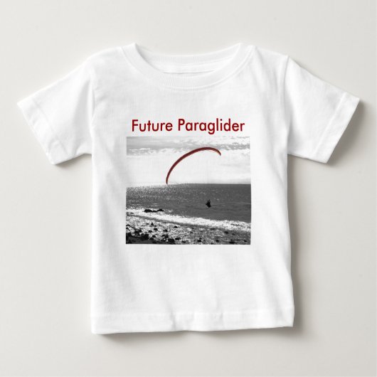 未来のParagliderのTシャツ ベビーTシャツ (正面)