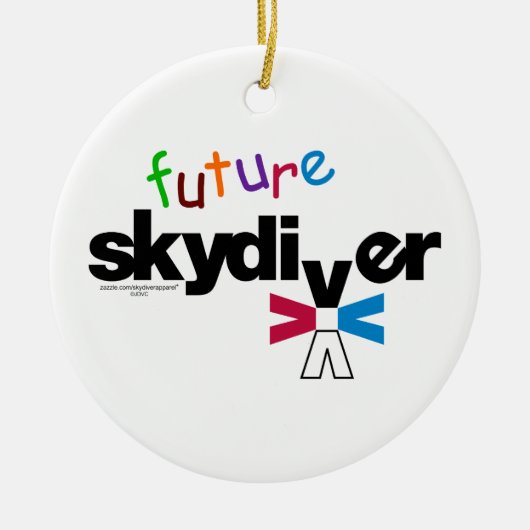 未来のSkydiver セラミックオーナメント (正面)