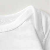 未来のTriathleteの男の赤ちゃんのワイシャツ:: 01 ベビーボディスーツ (詳細 - 首 (白))
