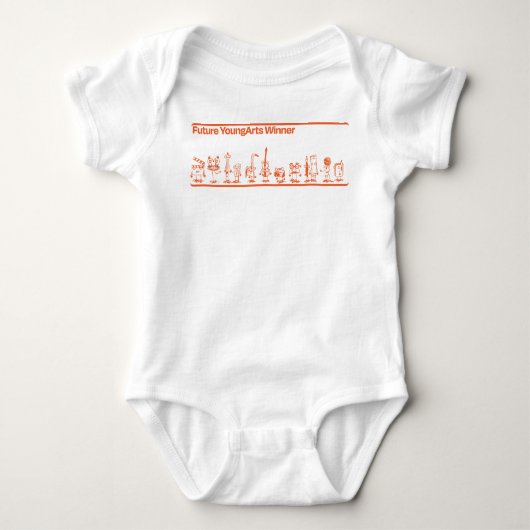 未来のYoungArts受賞者の沿道 ベビーボディスーツ (正面)