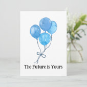 未来はあなたのものだ – 水彩卒業カード シーズンカード (スタンド正面)