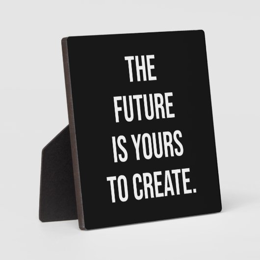 未来はあなたの作り出す、ジムの喧騒の成功 フォトプラーク (正面)