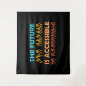 未来はアクセス可能なASLの手話 タペストリー (正面)